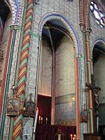 France, Aude, Carcassonne, Cathedrale Saint-Michel, Peinture interieure (2)